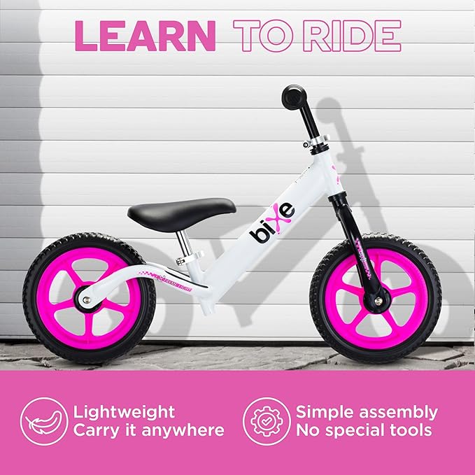 Aluminum Balance Bike for Kids and Toddlers - Lightweight 4LBS - Toddler Bike - No Pedal Training Bicycle - Bikes for 18 Months to 6 Year Old - for 2 3 4 5 Years Old - Pink