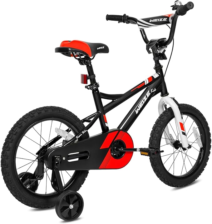 WEIZE Kids Bike,14 16 20 Inch Children Bicycle for Boys Girls Ages 3-12 Years Old, Rider Height 32-60 Inch, Coaster Brake, Multiple Color Options