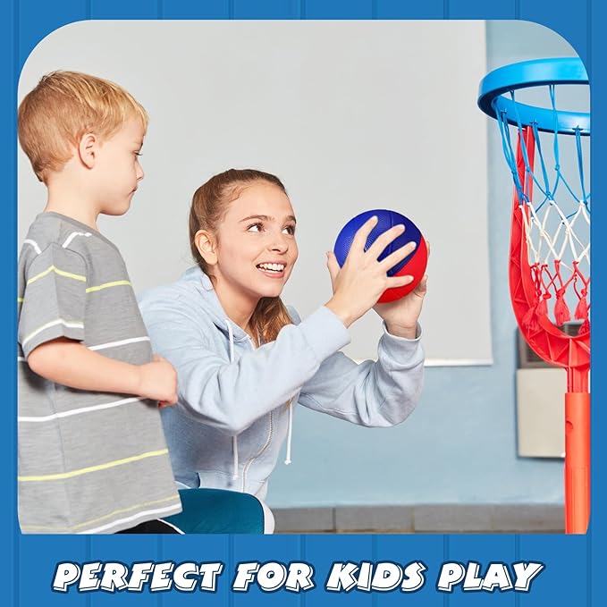 6 Pcs Foam Mini Basketball 4 Inch Mini Hoop Ball Small Squeeze Stress Balls Soft Quiet Bouncy Ball Foam Basketball for Indoor Outdoor Sport Theme Party Game Gifts