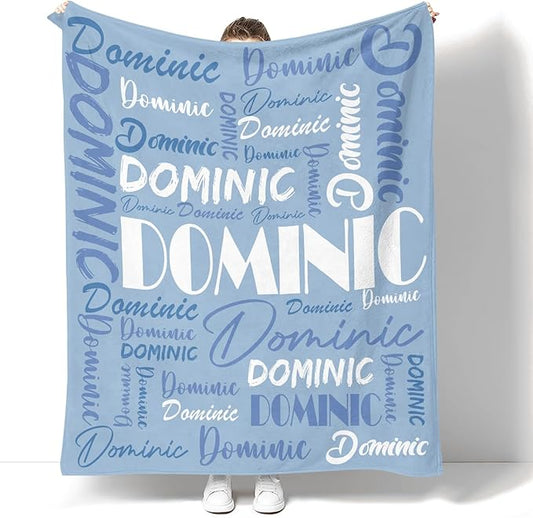 Dr.TOUGH Personalized Name Blanket Personalized Blanket for Adult Kids Flannel Customized Personalized Blankets and Throws