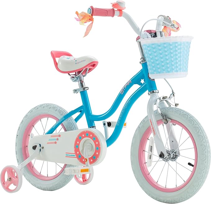RoyalBaby Girls Bike Classic & EZ Kids Bike, Balance and Pedal Bicycle, 12 14 16 18 20 Inch Toddlers to Big Kids 3-10 Years