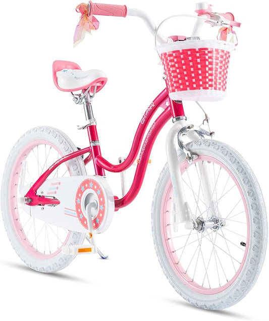 RoyalBaby Girls Bike Classic & EZ Kids Bike, Balance and Pedal Bicycle, 12 14 16 18 20 Inch Toddlers to Big Kids 3-10 Years