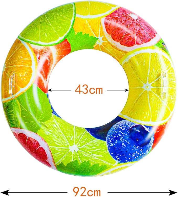 Pool Floats for Adults and Kids, Swim Ring Tube for Kids, Pool Floats with 2 Handles, Beach Floats Suitable for Adults and Kids