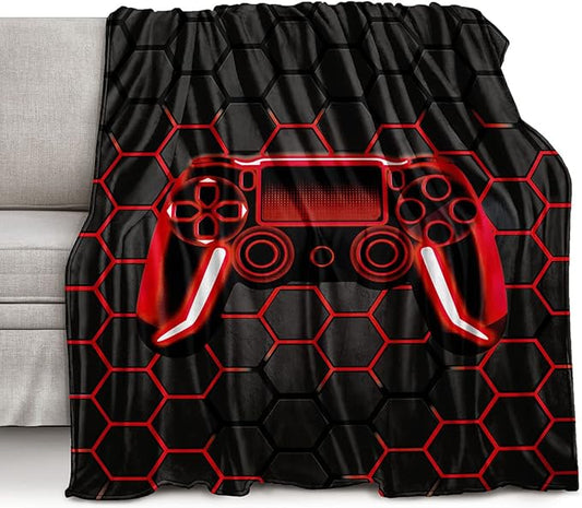 Boys Throw Blanket Twin,Gamer Blanket Teenage Boys Gifts Ideas for Bedroom Decor Kids Teens Blanket Super Soft Fleece for Bedding Couch (MT-A23, 80’’x60)