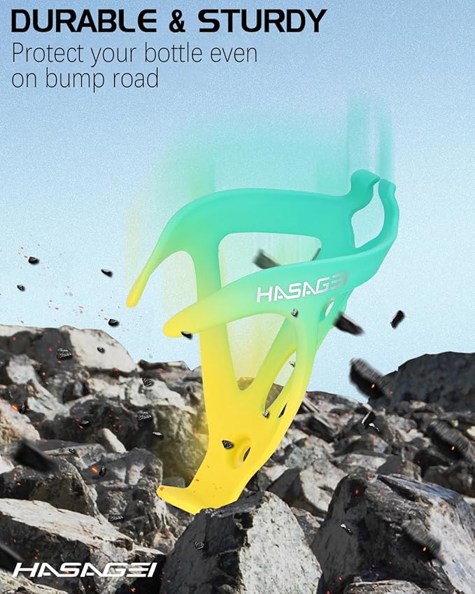 Bike Water Bottle Holder, Durable Non-Slip Lightweight Universal Bicycle Bottle Cage for Mountain/Road Cycling Accessories