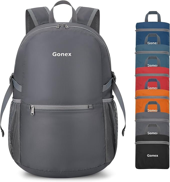Gonex 30L Ultra Lightweight Packable Backpack, Handy Foldable Daypack for Camping Outdoor Travel Cycling Backpacking