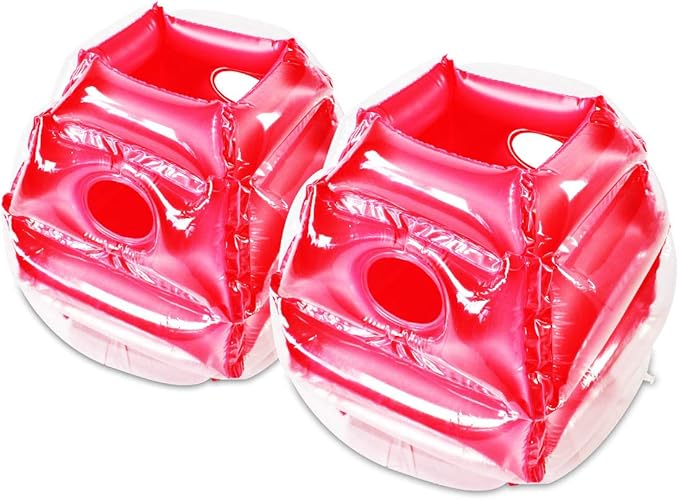 SUNSHINE-MALL 2 pc Sumo Balls for Kids, Bubble Bounce Ball, Lawn Game for Child Outdoor Team Gaming Play, Ages 3-12 (24 inch, 2 pcs)