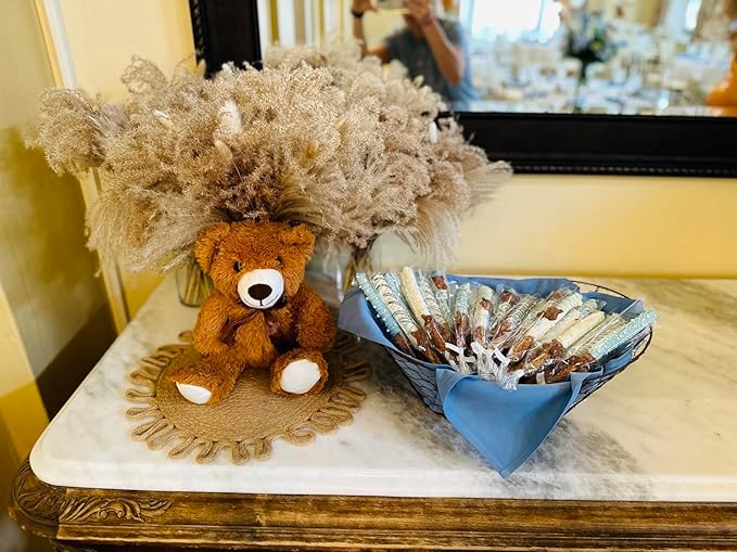 12 Pack Teddy Bears Bulk 13.5 inch Small Teddy Bear Stuffed Bears for Baby Shower Centerpiece Decorations for Christmas Valentine's Mother's Day for Kids or Adults (12 Light Brown)