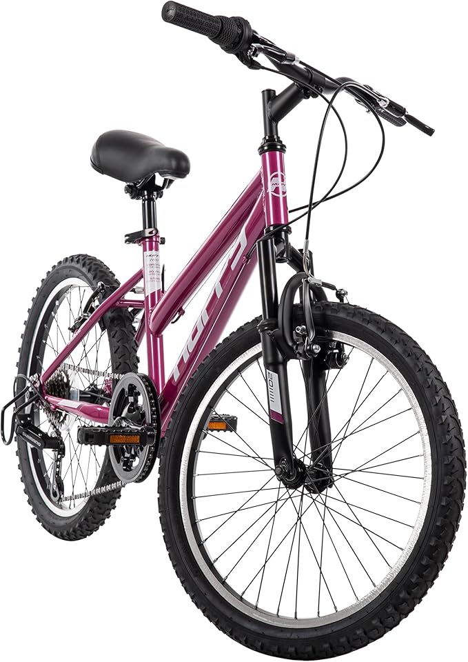 Huffy Stone Mountain Hardtail Mountain Bike for Boys/Girls/Men/Women, 20"/24"/26" Sizes, 6 or 21 Speed Shimano Twist Shifting, Front or Dual Suspension, Comfort Saddle, Sleek Colors