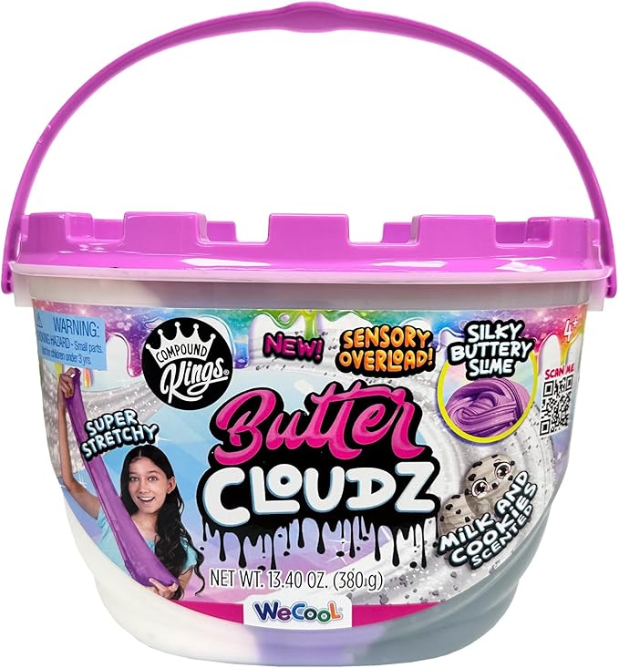 COMPOUND KINGS - Fluffy Cloudz Slime Jar (Purple Cookie Dough)