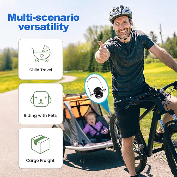 Bike Trailer Hitch Connector,Bicycle Trailer Hitch Adapter,Bike Trailer,Bicycle pet Trailer,Bike Trailer Hitch Connector for Kid/Pet/Dog/Cargo Trailer