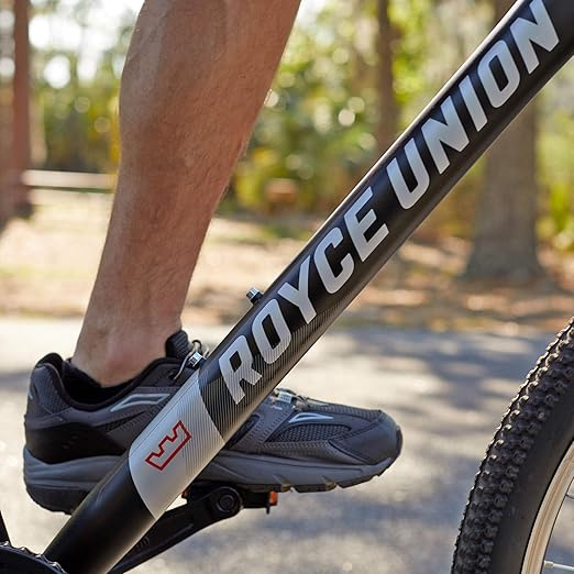 ROYCE UNION RMT 27.5" Mens 21-Speed All-Terrain Mountain Bike, 18" Aluminum Frame, Twist Shift, Matte Black