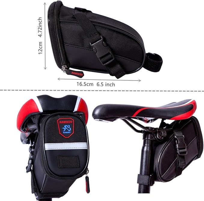 YBEKI 10-in-1 Bike Repair Kit with, 3-in-1 Tire Levers, Glueless Patches, Multifunctional Bone Wrench & Waterproof Saddle Bag | Compact Bicycle Multi-Tool Kit for Emergency Roadside Repairs