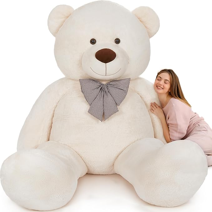 MaoGoLan Giant Teddy Bear 10ft Stuffed Animal, Huge Jumbo Size 10 Feet Teddy Bear Plush, Charming and Fluffy Teddy Bear for Decorations, Celebrations,Valentines Day,Baby Shower,White