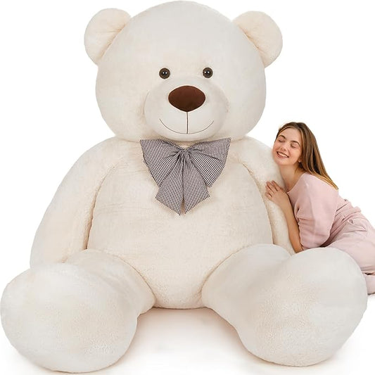 MaoGoLan Giant Teddy Bear 10ft Stuffed Animal, Huge Jumbo Size 10 Feet Teddy Bear Plush, Charming and Fluffy Teddy Bear for Decorations, Celebrations,Valentines Day,Baby Shower,White