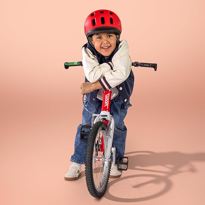 woom Ready Kids' Helmet, Adjustable Pinch-Free Children's Helmet with Reflective Details for Bicycle Riding, Roller Skating & Scooting, for Boys & Girls (Ages 1-14)