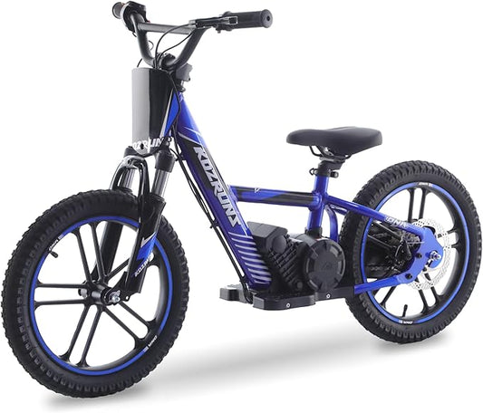 OLALA Electric Dirt Bike for Kids Aged 6-12, 500W Professional Version, Racing Grade Electric Motorcycle, Up to 15.5MPH & 3 Speed Settings, 24V Detachable Battery, 16IN Off-Road Tires