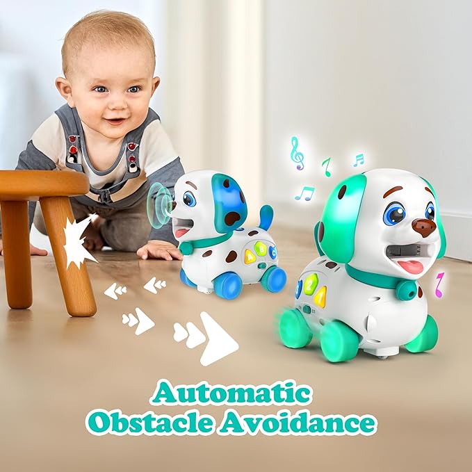 Toys for 1 Year Old Boy Girl Gifts, Musical Bilingual Baby Toys 6-12-18 Months, 1st Birthday Boy Gifts for 1 Year Old Girl Presents, Learning Educational Puppy for Infants, Toddlers