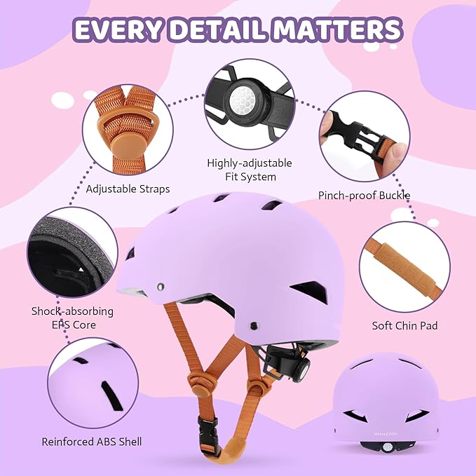 Kids Bike Helmet Ages 3-5-8-14, CPSC ASTM CPSIA Certified Toddler Helmet