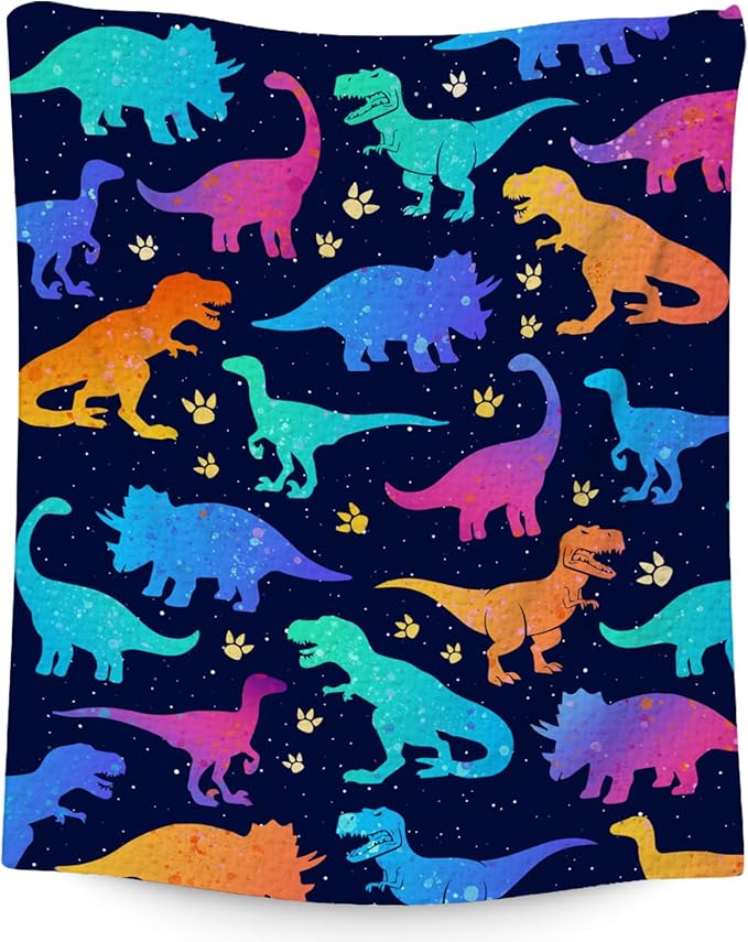 Dinosaur Blanket for Girls Boys, Dinosaur Gifts for Boys, 40"x50" Kids Blankets for Children, Kids Throw for Couch Sofa Chair, Soft Fuzzy Cozy Girls Gifts All Seasons