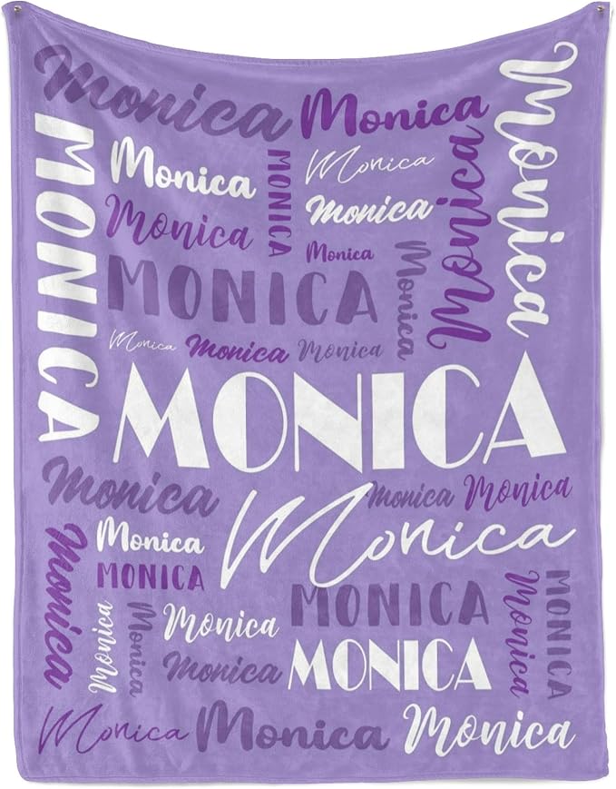 Name Blanket Personalized Blanket for Adult Kids Flannel Customize Throw Blanket Custom (Color 04, 40 x 50 Inches)