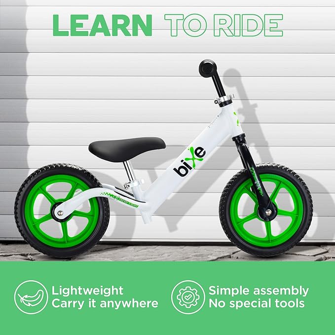 Aluminum Balance Bike for Kids and Toddlers - (Lightweight - 4LBS) - Toddler Bike - No Pedal Sport Training Bicycle - Bikes for 18 Months to 2, 3, 4, 5, 6 Year Old - Green