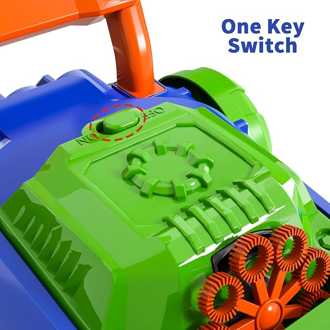 Bennol Bubble Lawn Mower for Toddlers, Kids Automatic Bubble Blower Maker Machine, Outdoor Gardening Push Toys, Christmas Birthday Gifts for Preschool Baby Boys Girls