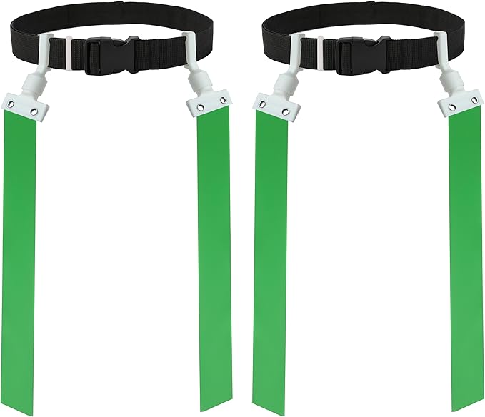 Gameday Flag Football Set – Kits for 2–14 Players w/Belts, Agility Cones & Carry Bag – Available in Multi Colors & Sizes