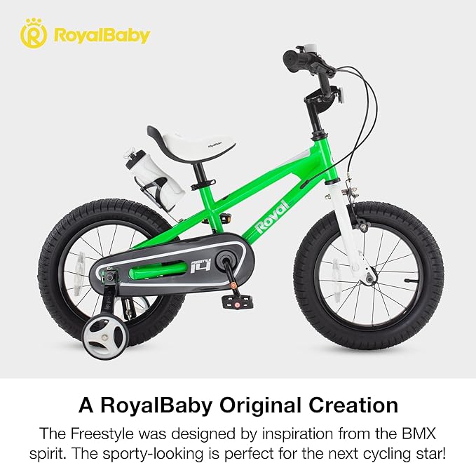 RoyalBaby Kids Bike EZ Balance to Pedal Dual Handbrake Toddlers Boys Girls Bicycle 12-20 Inch for Age 3-10 Years