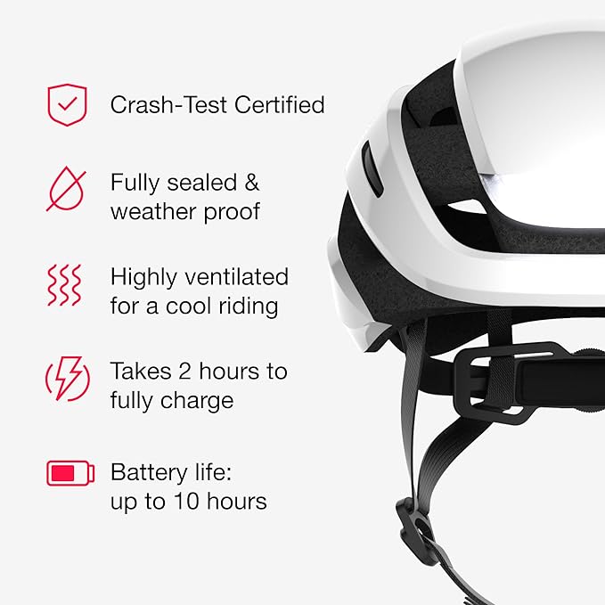 Lumos Ultra Smart Bike Helmet | Customizable Front and Back LED Lights with Turn Signals | Road Bicycle Helmets for Adults: Men, Women