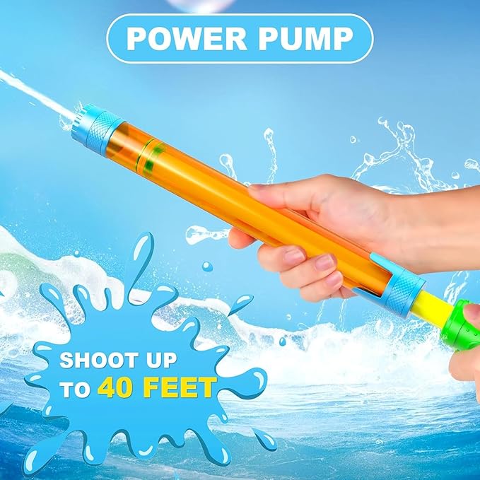Water Gun Toy - 3 PCS Outdoor Squirt Gun Pool Toys for Kids & Adults Water Guns for Swimming Pool Beach Summer Party Games
