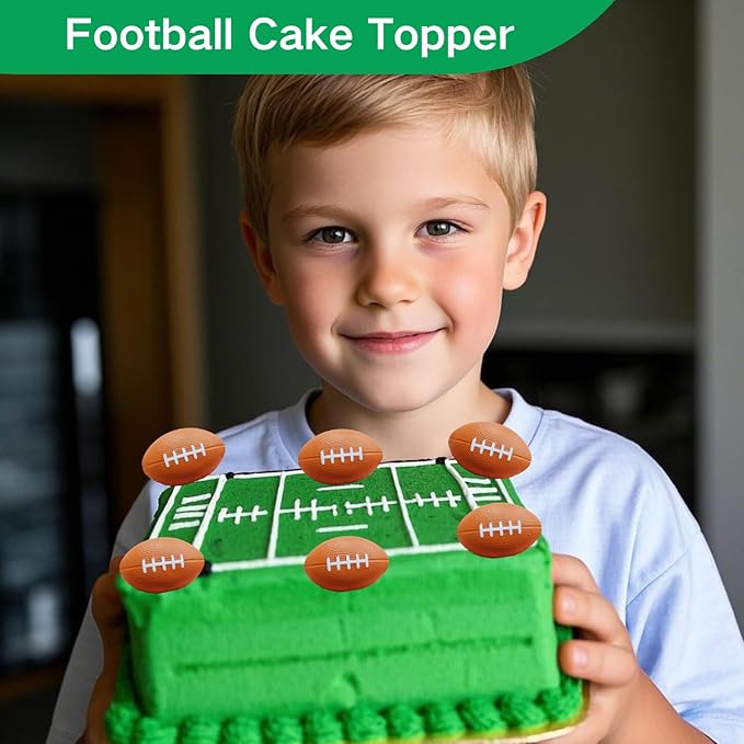 ALISSAR 20-Pack 3.4" Mini Football Stress Balls, Mini Foam Footballs for Football Party Superbowl Decoration, School Carnival Reward Gift