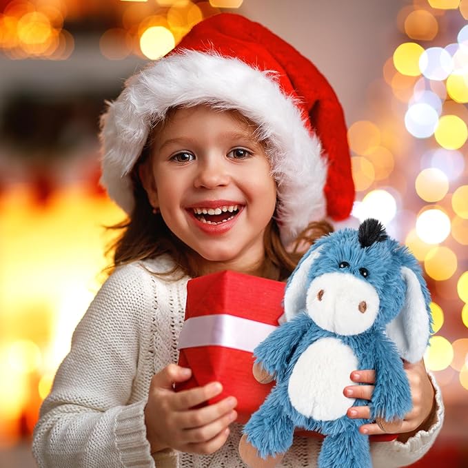 Heatable and Coolable Donkey Stuffed Animals, Microwavable Stuffed Animal Heating Pads for Soothing, Lavender Scent Donkey Plush for Discomfort, Plushies Gift for Kids & Aldults