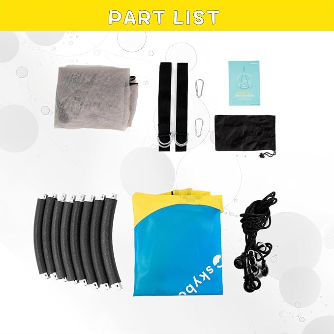 SkyBound Tree Swing Saucer Swing - 600LB Weight Capacity - Outdoor Swing with Hanging Straps - Waterproof Tree Swings for Kids - Tire Swings for Trees - Durable Flying Swing Seat for Children