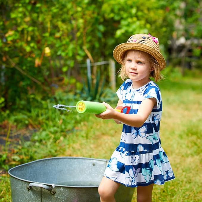 4-Pack Water Blaster Soaker Guns Set,15'' Water Guns with Plastic Handle Outdoor Swimming Pool Beach Summer Fun Party Games