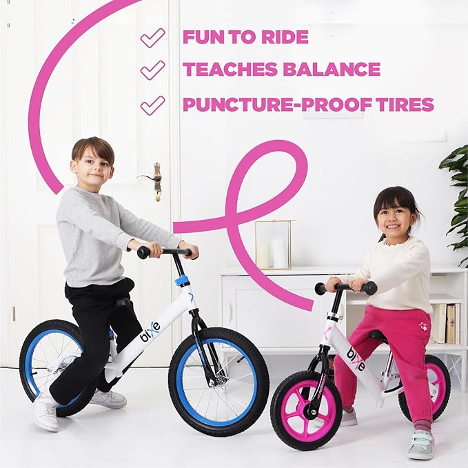 Aluminum Balance Bike for Kids and Toddlers - Lightweight 4LBS - Toddler Bike - No Pedal Training Bicycle - Bikes for 18 Months to 6 Year Old - for 2 3 4 5 Years Old - Pink