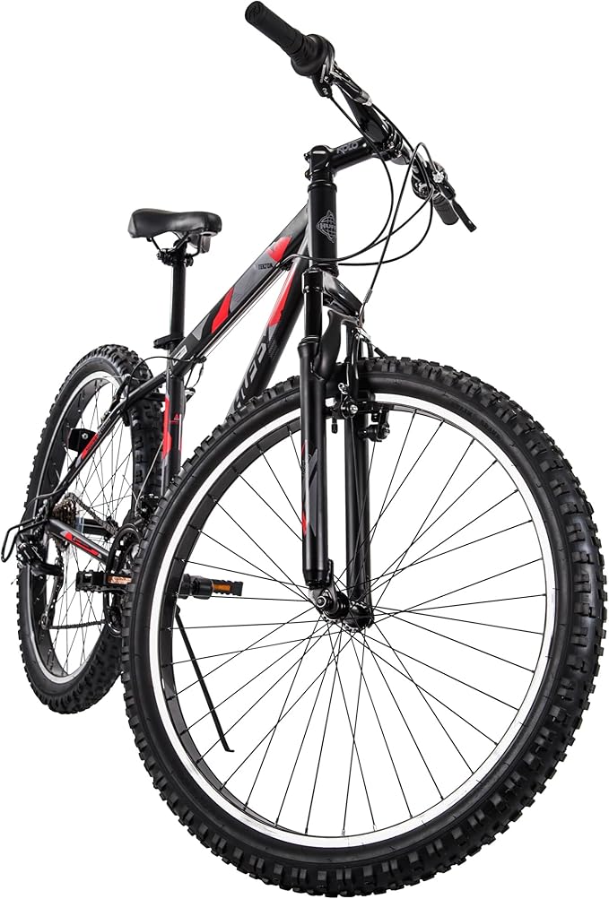 Huffy Mountain Bikes for Men, 26/27.5 Inch Sizes, Multiple Speeds, Suspension Available, Fat Tire Option, Sleek Graphics, Disc Brakes Available, Adjustable Comfort Saddle, Durable, Multiple Colors