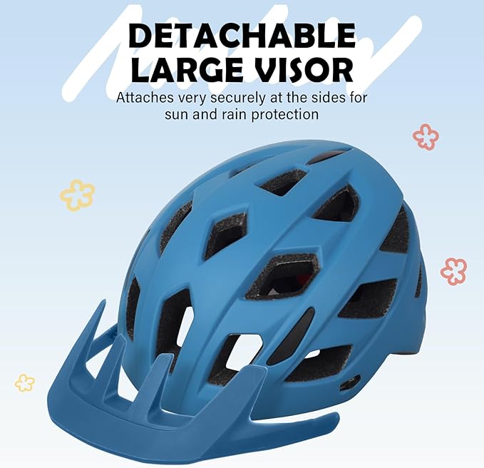 Kids Bike Helmet, 2 Size Adjustable for Youth Toddler Boys & Girls 3-5-8-10-12-14 Years, Child Helmets with Visor for Skating Cycling Scooter