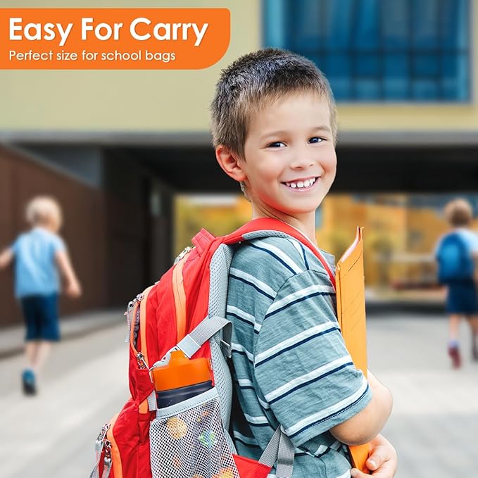 Solar System Kids Water Bottle With Straw Lid 12oz Insulated Stainless Steel, Travel Tumbler, Gifts For Boys, Birthday, Christmas, Back To School