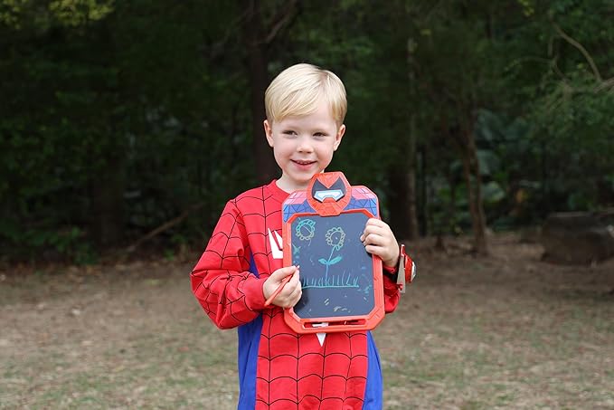 LCD Writing Tablet for Kids 10 Inch Spider Hero for Toddler 3 4 5 6 7 8 - Paint, Doodle Board, Drawing Pad - Travel Toys, Road Trip Car Activities, Birthday Christmas Gift Boys & Man