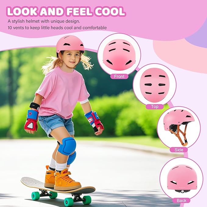 Kids Bike Helmet Ages 3-5-8-14, CPSC ASTM CPSIA Certified Toddler Helmet