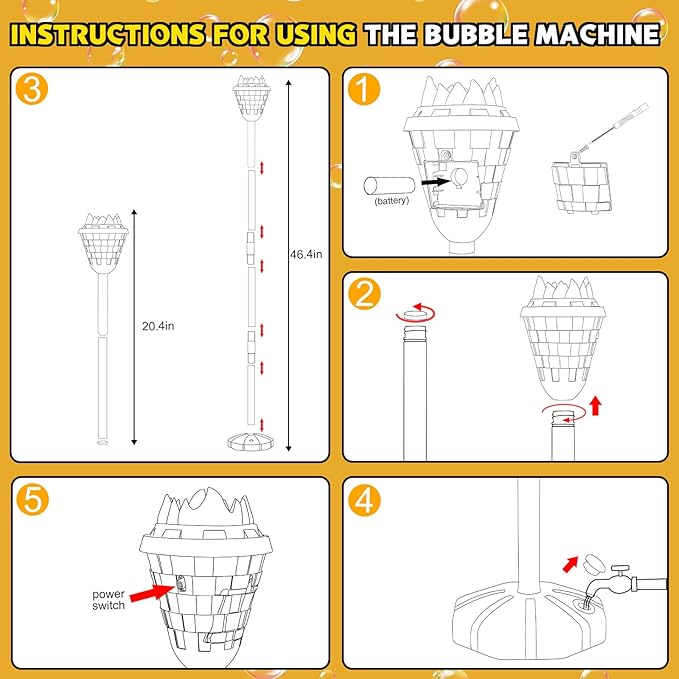 Christmas Bubble Machine for Kids, Garden Lamp Bubble Toy with Colorful Lighting and Music for Toddlers, Rechargable Bubbles Blower Maker Outdoor Toys for Halloween Birthday Christmas Party