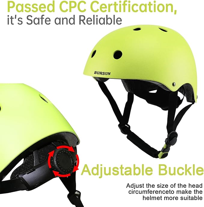 Kids Bike Helmet Set, Adjustable Toddler Helmet for Ages 2-8 Kids with Knee, Elbow & Wrist Pads | Multi-Sport Helmet for Skateboard Cycling Scooter Rollerblading