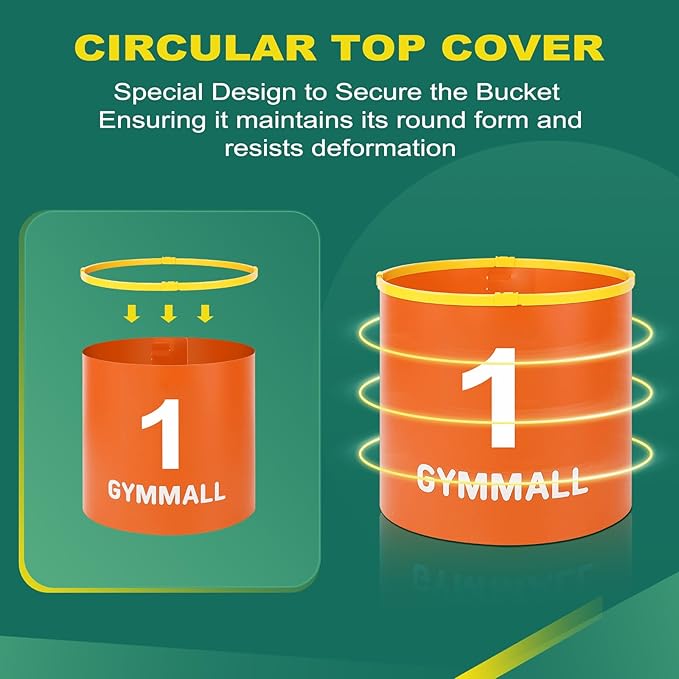 Golf Yard Bucket Games, 6 Holes Bucket Backyard Golf Game Set with Golf Flags for Adults & Kids Indoor Outdoor, Golf Practice Gift for Backyard, Park, Beach, Lawn