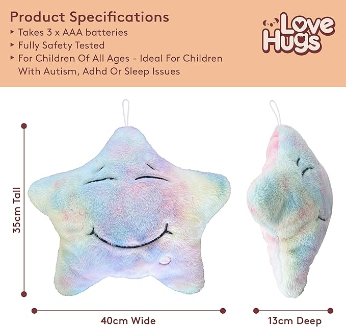 Musical Star Plush Sensory Light Up Newborn Autism Toys - Twinkle Twinkle Little Star Sensory Toys for Autistic Children