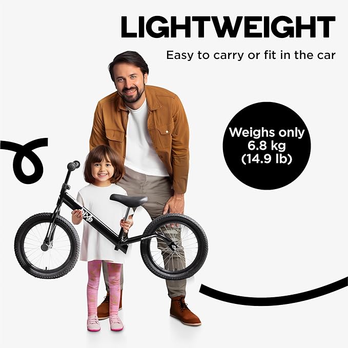 Balance Bike: for Big Kids Aged 4, 5, 6, 7, 8 and 9 Years Old - No Pedal Sport Training Bicycle | 16inch Wheel