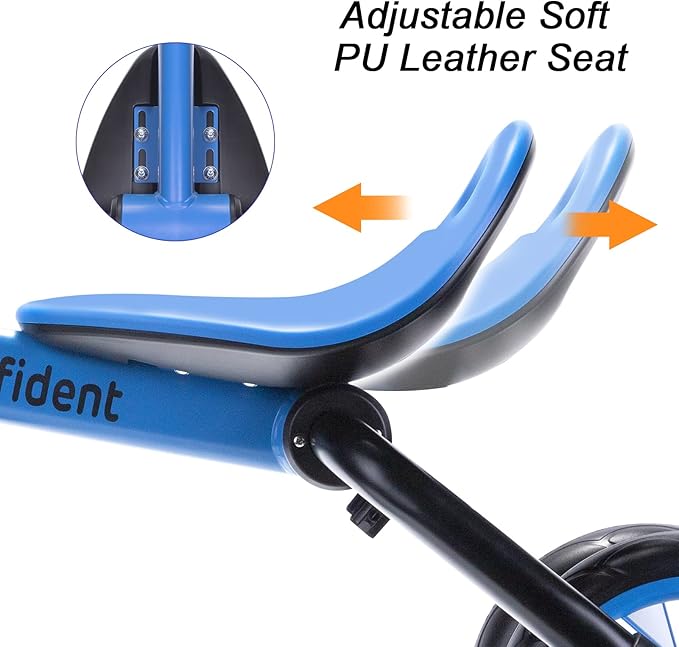 YGJT 4 in 1 Tricycle for Toddlers Age 2-5, Folding Toddler Bike Kids Trike Tricycles with Adjustable Seat and Removable Pedal, Baby Balance Bike Ride-on Toys Gift for Baby Boys Girls Birthday