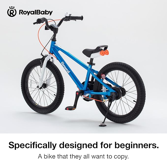 RoyalBaby Kids Bike EZ Balance to Pedal Dual Handbrake Toddlers Boys Girls Bicycle 12-20 Inch for Age 3-10 Years