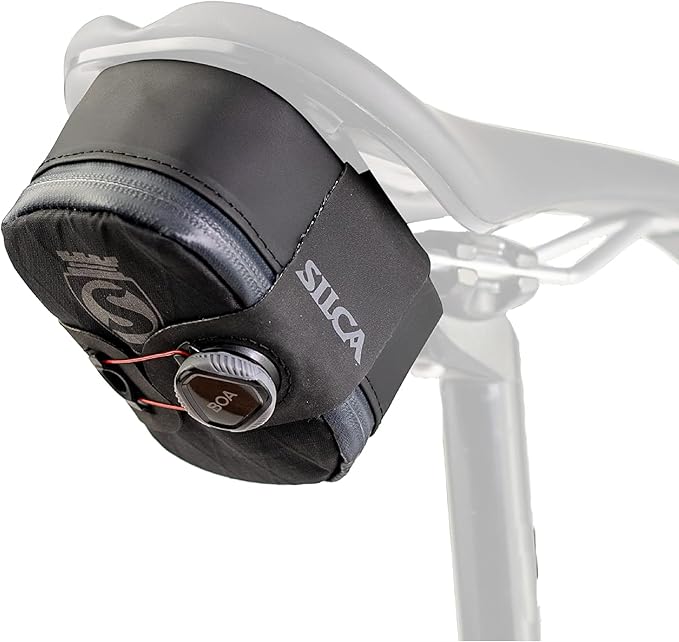 SILCA Mattone Grande | Bicycle Seat Bag Secured by BOA Capture System | YKK Waterproof Zipper | 77 Cubic Centimeters of Storage Space | Bike Saddle Bag