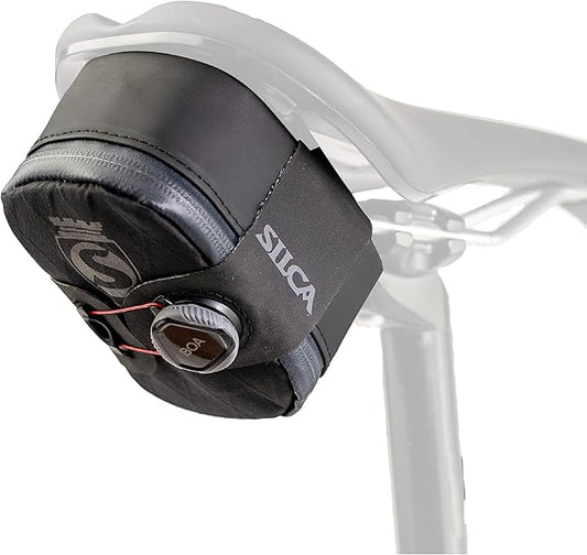 SILCA Mattone Grande | Bicycle Seat Bag Secured by BOA Capture System | YKK Waterproof Zipper | 77 Cubic Centimeters of Storage Space | Bike Saddle Bag